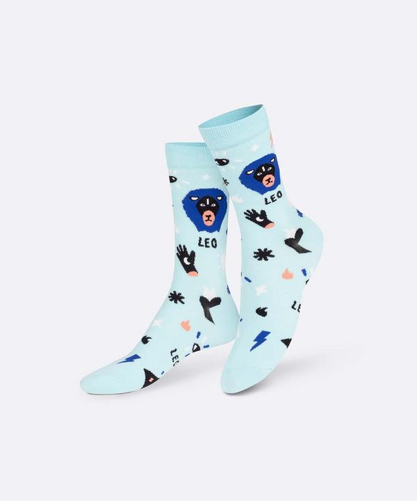 Actual product image Eat My Socks Socks, Zodiac Leo (One size)