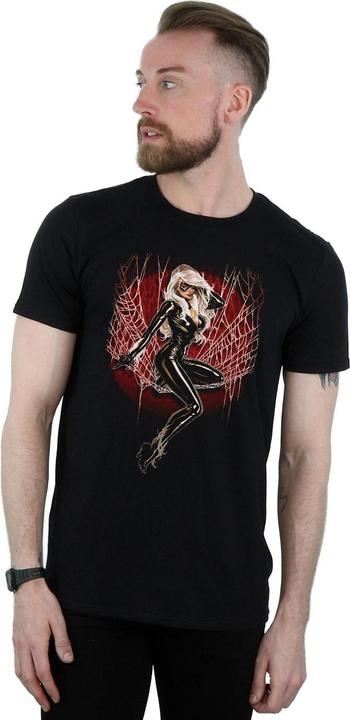Immagine prodotto Black Cat Spider Web Maglietta Uomo (4XL)
