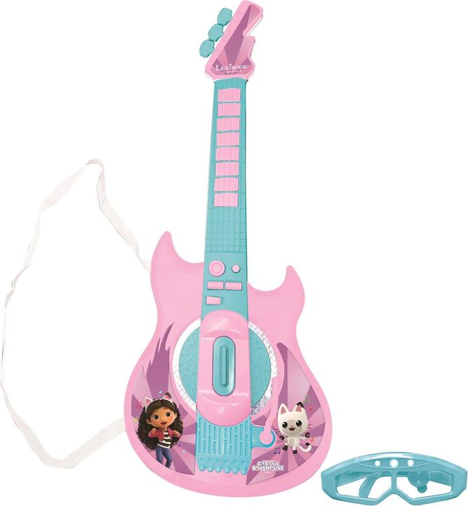 Actual product image Konjac Sponge Gabby's dollhouse Electronic Lighting Guitar with Mic (K260GDH)