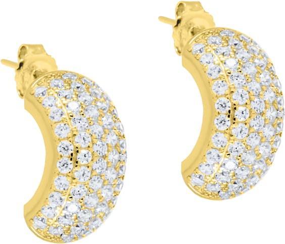 Candy Ohrringe Alana, 925 Sterling Silber, vergoldet (925er Sterlingsilber, 18k vergoldet, 925 Sterling Silber)