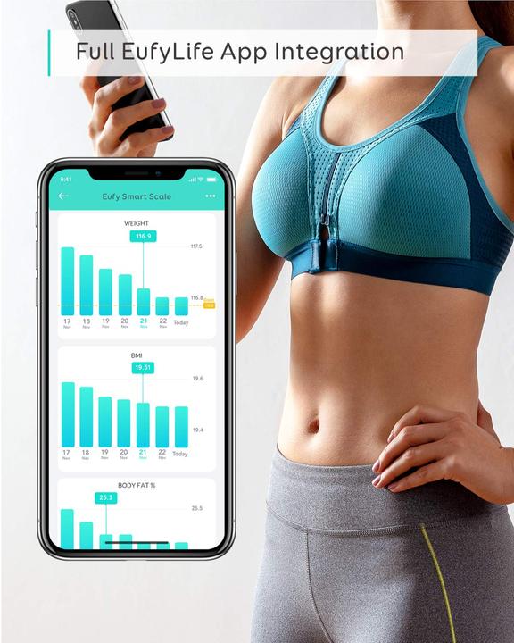 Immagine prodotto eufy Smart Scale C1 (180 kg)