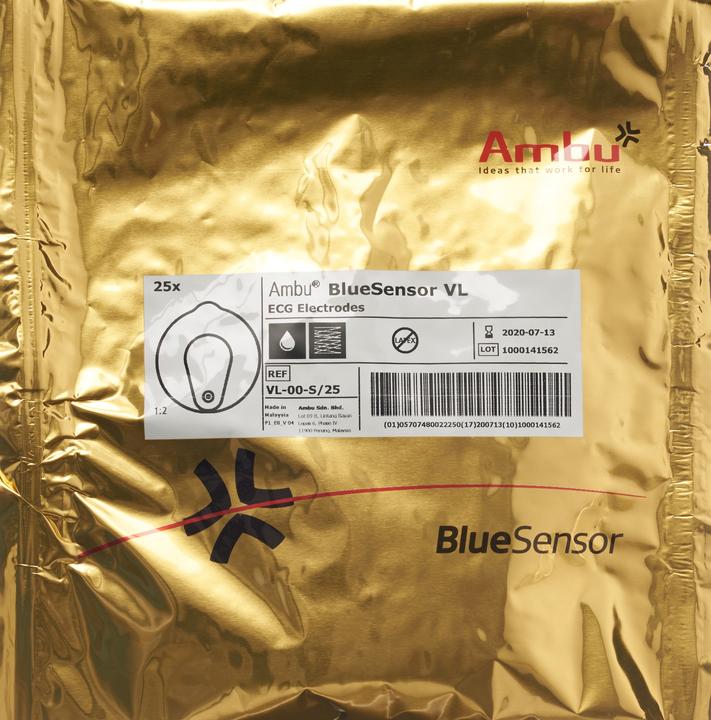 Immagine prodotto Ambu Pulsante blu SENSOR ECG Elect VL 25 pz.