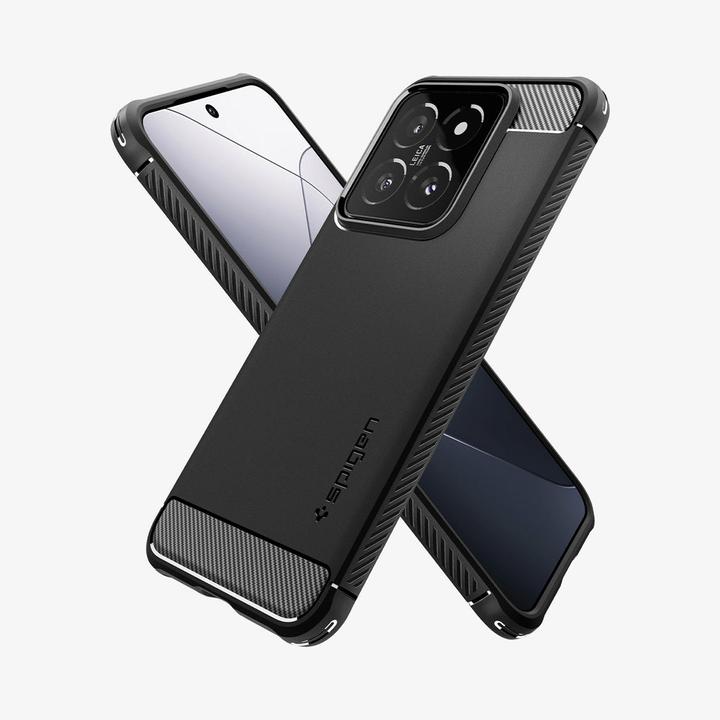 Productafbeelding Spigen Rugged Armor Xiaomi 14 czarny/matzwart ACS07422 (Xiaomi 14)