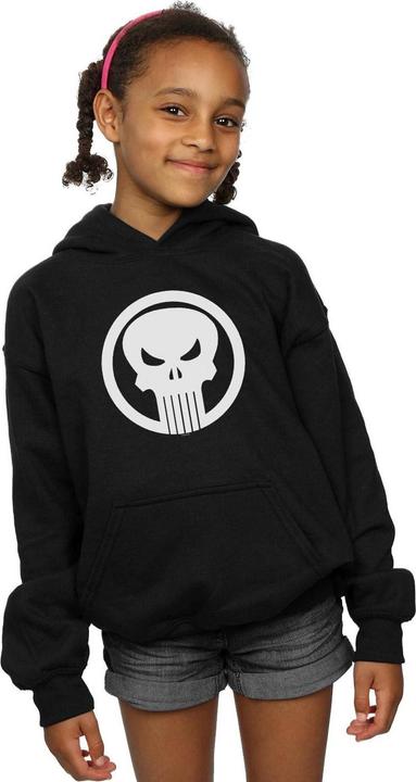 Produktbild The Punisher Skull Circle Kapuzenpullover Mädchen (140, 146)
