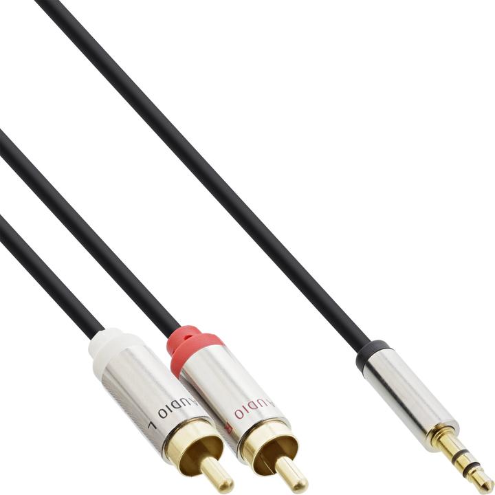 InLine Slim Audio Kabel Klinke 3 (5 m, Cinch, 3.5mm Klinke (AUX))
