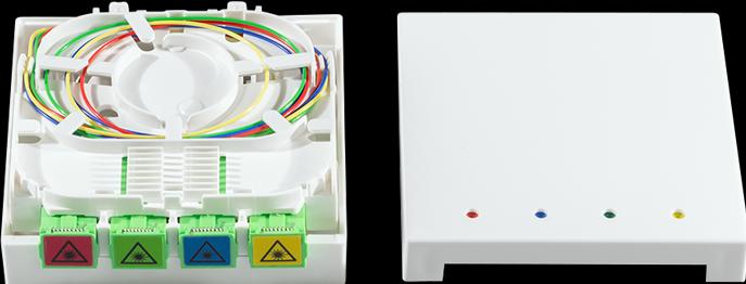 Produktbild LogiLink FTTH-Spleiábox, 4x SC/APC, 20 m Verlegekabel, weiá (Spleissbox)