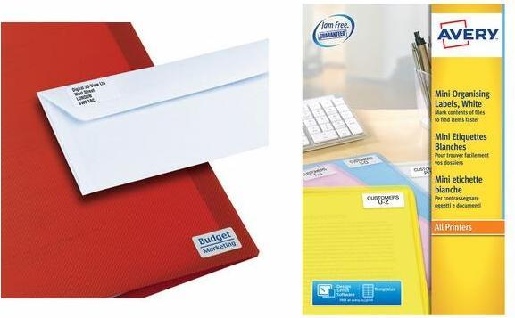 Productafbeelding Avery Dennison Mini 'tiquette d'adresse laser, 38,1 x 21,2 mm, blanc