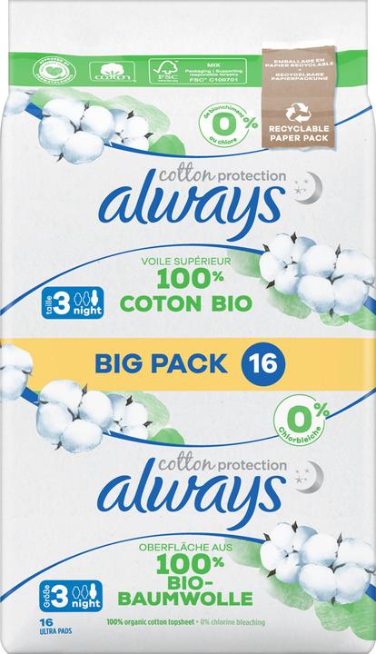 Immagine prodotto Always Protezione del cotone (16 x, Assorbenti igienici)