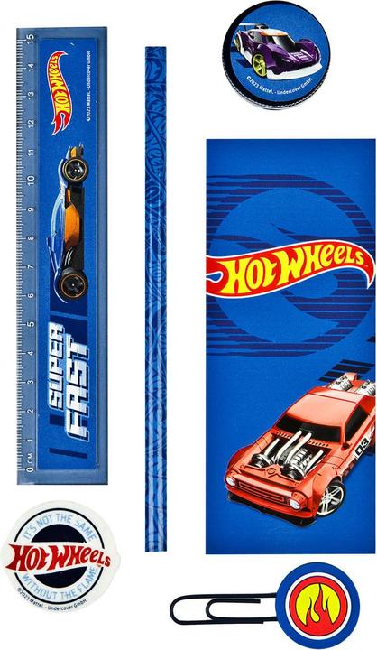 Produktbild Hot Wheels Schreibtischset, 7-teilig.