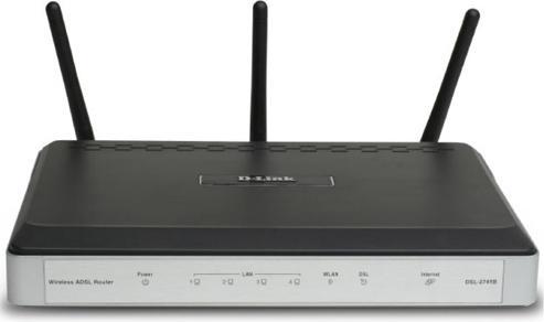 Produktbild D-Link DSL-2741B, ISDN ADSL2+ WLAN Modem-Router 270 Mbit