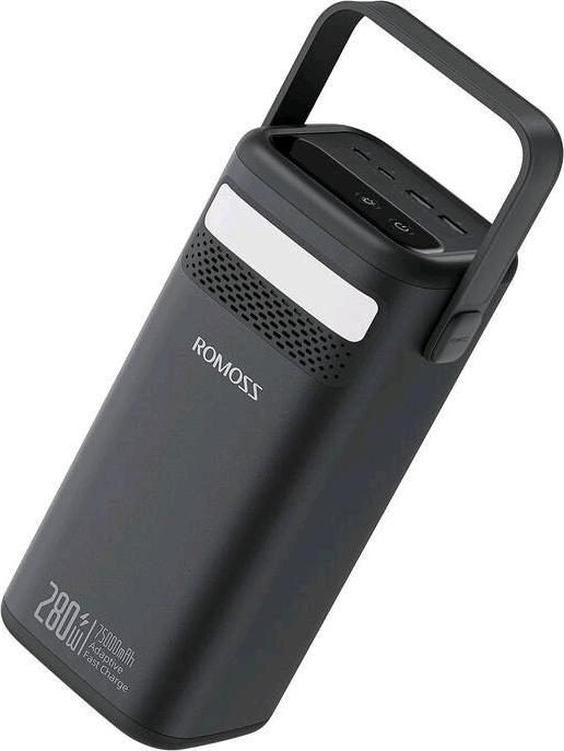 Produktbild Romoss Powerbank PMT75-DC 75000mAh 280W (black) (75000 mAh, 280 W, 277.50 Wh)