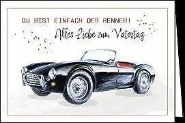 Actual product image Edition Gollong Doppelkarte / Zum Vatertag (Auto) / Quer
