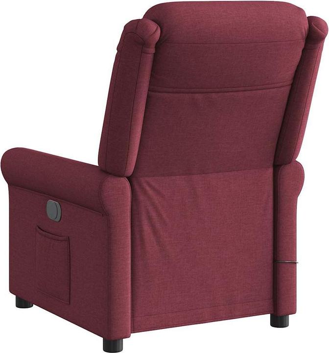 Immagine prodotto VidaXL Poltrona massaggiante Tessuto rosso vino Poltrona massaggiante TV