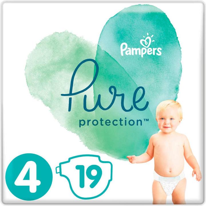 Actual product image Pampers pure protection (Size 4, Pack, 19 Piece)