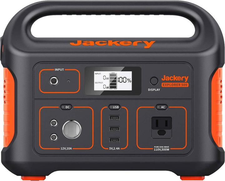 Image du produit Jackery Explorer 500 (518 Wh, 6.40 kg)