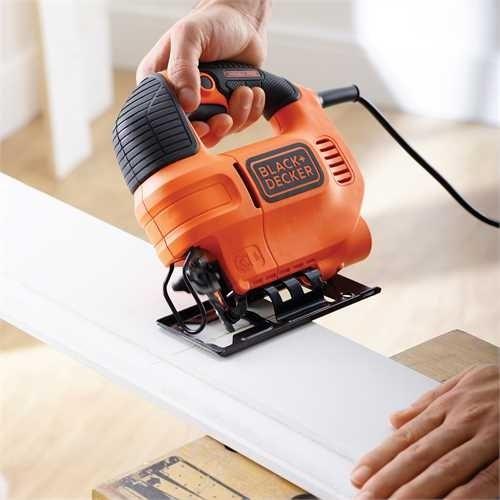 Productafbeelding Black & Decker KS701EK 520W Elektronische pendelactie decoupeerzaag (AC, 520 W, 230 V, 7 cm, 3000 SPM, 1,5 cm)