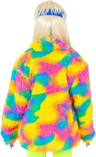 Produktbild Fasnacht Felljacke Kunterbunt L/XL (XL)