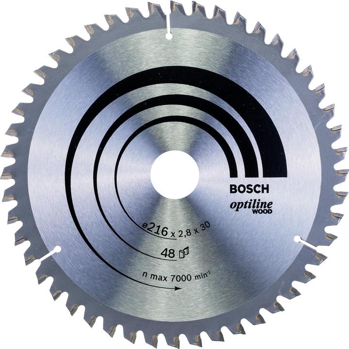 Bosch Professional Zubehör PRO Wood Kreissägeblatt, 216 x 2.8 x 30 mm