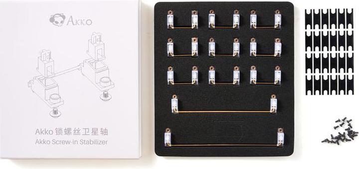 Actual product image Akko Screw-in Stabilizer - white (Eng. Int., Cable)