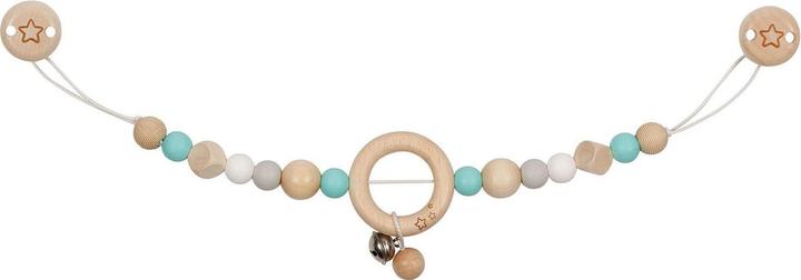 Actual product image Goki Baby carriage chain star with silicone beads