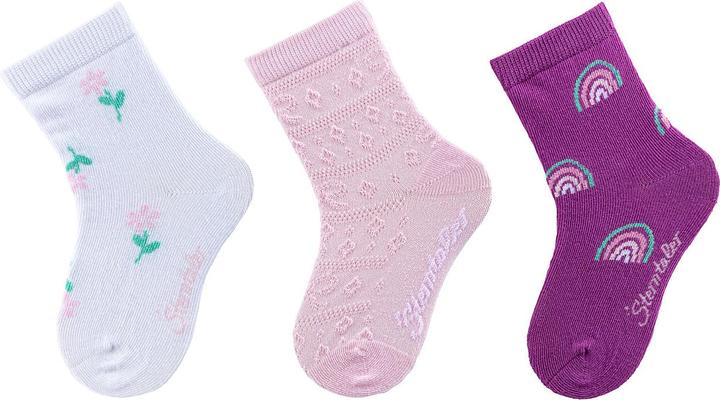 Sterntaler Kinder Socken 3er Pack Blume (3er Pack, 19 - 22)