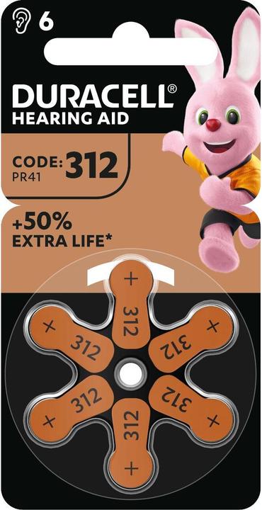 Produktbild Duracell EasyTab 312 (PR41) (6 Stk., A312, 180 mAh)