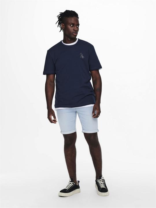 Produktbild Only & Sons ONSPly Life Blue Jog Jeansshorts (XS)