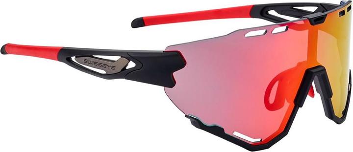 Actual product image Swiss Eye Mantra sports glasses (Black matt-red, black matt-red smoke BR)
