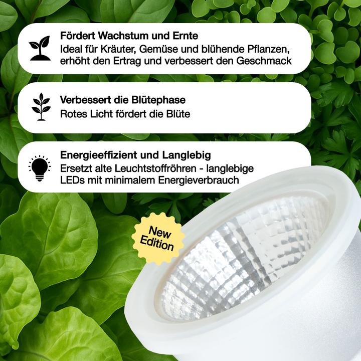 Produktbild Venso E27 Pflanzenlampe "Cultura" 7W 60° (LED, 245 V)
