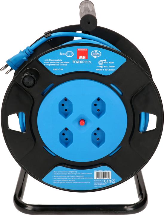 Image du produit Max Hauri Enrouleur de câble V2 33 m bleu (33 m, 1.50 mm²² mm)