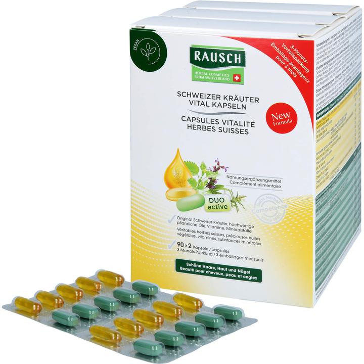 Rausch Capsule vitalità alle erbe svizzere (180 Pezzo/i, Pillole, 159 g)