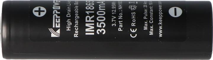 Produktbild Keeppower Akku IMR18650 - (Flat Top) (1 Stk., 18650, 3500 mAh)