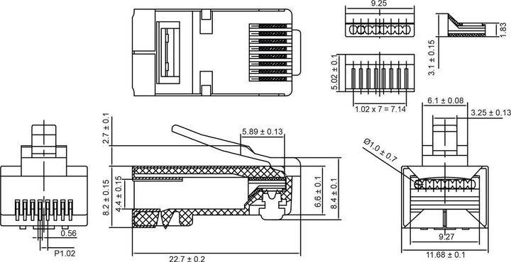 Image du produit Goobay Connecteur modulaire RJ45 (Accessoires réseau)