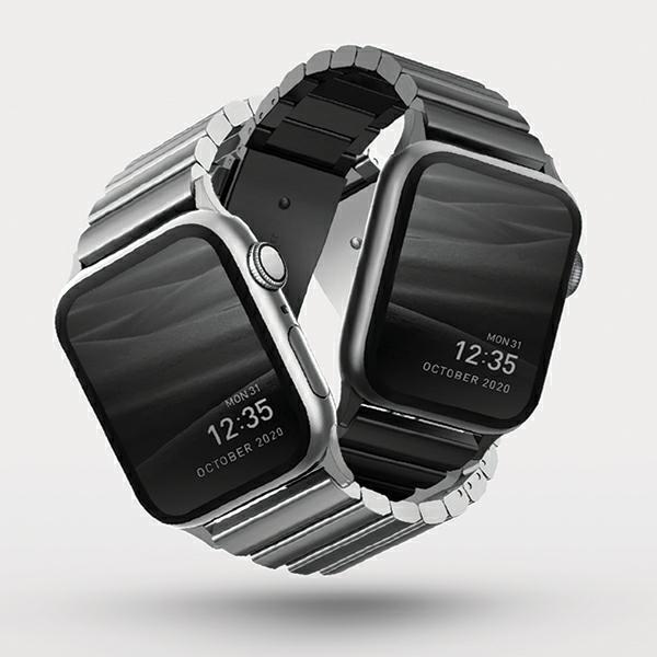 Productafbeelding Uniq pasek Strova Apple Watch 42/44/45/ 49mm Series 1/2/3/4/5/6/7/8/SE/SE2/Ultra roestvrij staal sre (Roestvrij staal)