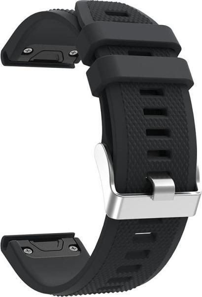 Image du produit No Name Bracelet en silicone pour Garmin Fenix 5 noir (22 mm, Silicone)