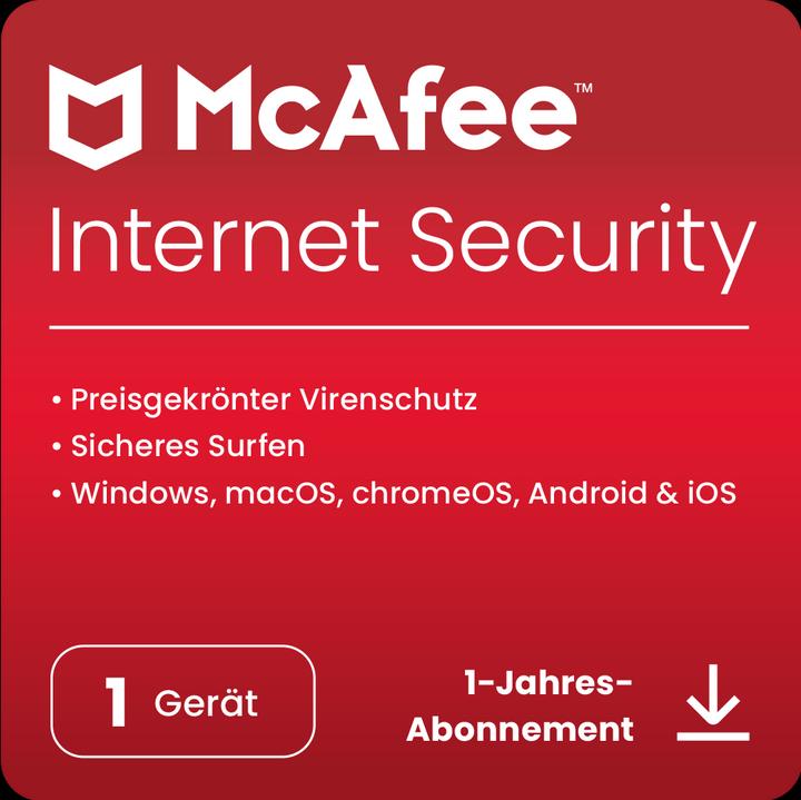 Actual product image McAfee Internet Security (1 User, 12 months)