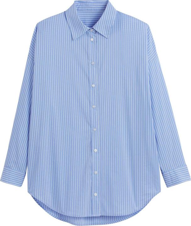 Produktbild La Redoute Collections Weite Bluse mit langen Ärmeln und Streifenmuster (36)