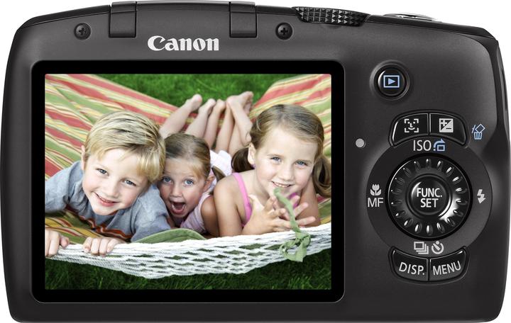 Produktbild Canon PowerShot SX120 IS, 10 MPixel, 10x Zoom, schwarz (1/2.5")