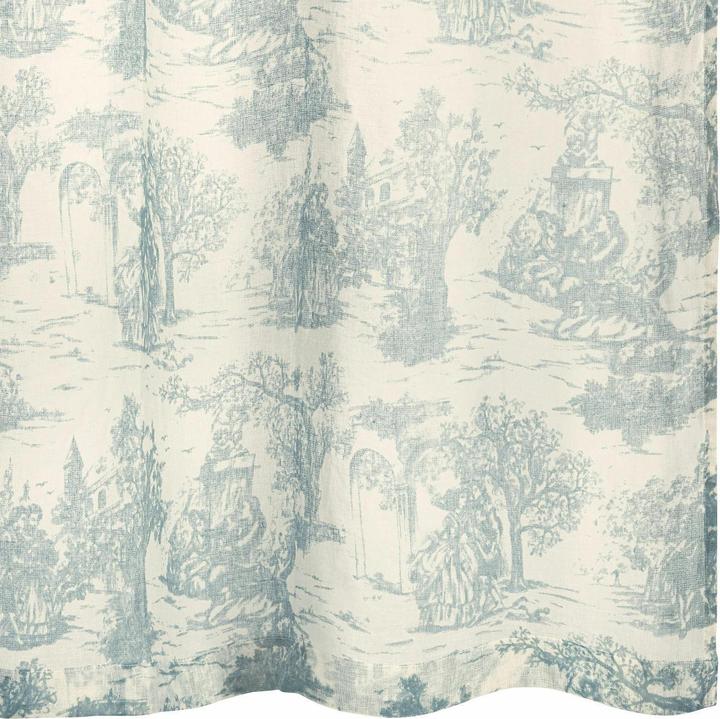 Produktbild Loberon Gardine Dedwen hellblau/creme (H)