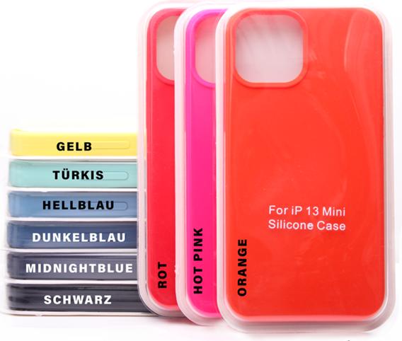 Produktbild Ambiance1 Hülle iPhone 13 Mini - Hardcase Silikon Schutzhülle orange (Apple iPhone 13 mini)