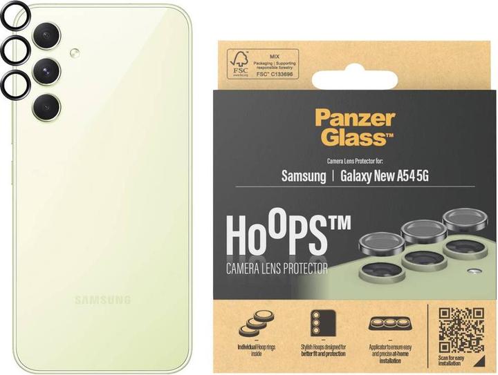Produktbild PanzerGlass Hoops Camera Lens Protector (1 Stück, Samsung Galaxy A55)