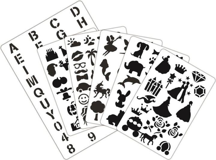 Produktbild Lexibook Aerograph, the magical electronic air spray marker incl. stencils and 12 watercolor pens (Grün-Weiss, 12 x)