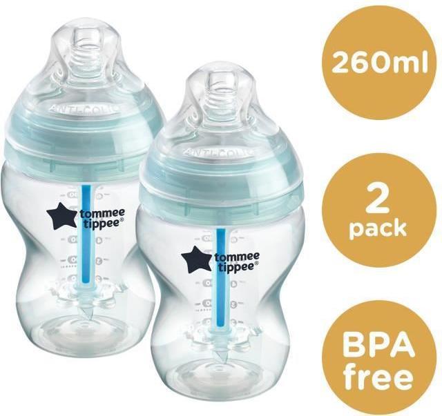 Image du produit Tommee Tippee 225252 2 X 260 ML BOUTEILLE. A/COL ADVANCED (260 ml)