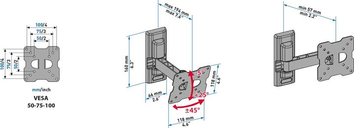 Image du produit Meliconi Support TV mural pour 1425 (Mur, 25", 20 kg)