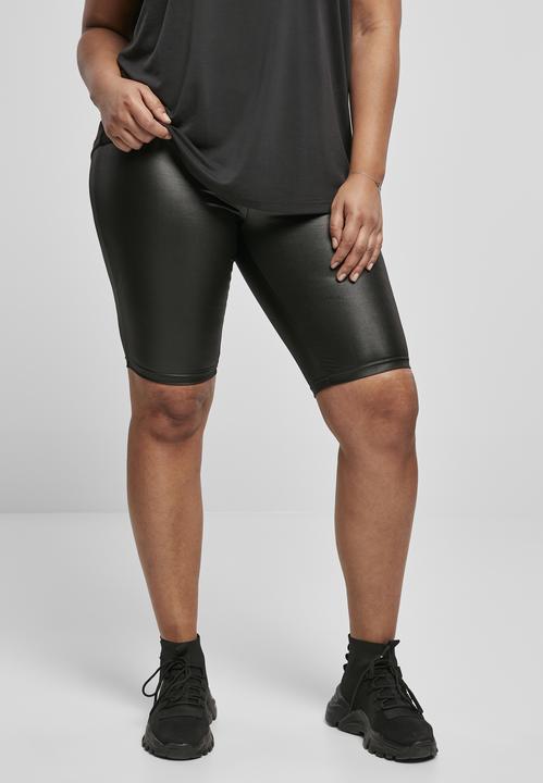 Immagine prodotto Urban Classics Pantaloncini da ciclista in similpelle da donna (XS)