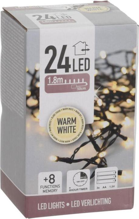 Actual product image FT String of lights 24 LED, warm white (1.80 m)