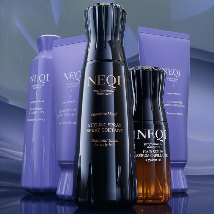 Image du produit Neqi Shampooing Moisture Mystery Hydratation profonde pour cheveux secs et cassants Soins professionnels (330 ml, Shampoing liquide)
