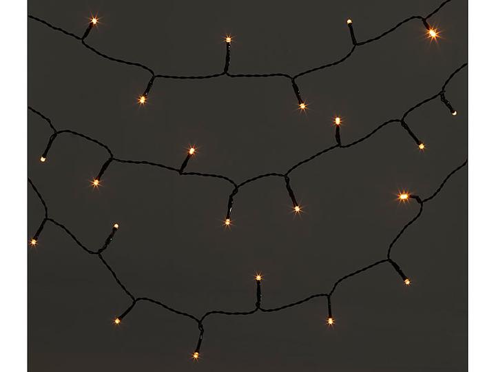 Image du produit Lunartec Guirlande lumineuse à 100 LED, minuterie, pile, blanc chaud, 10 m, IP44 (10 m)