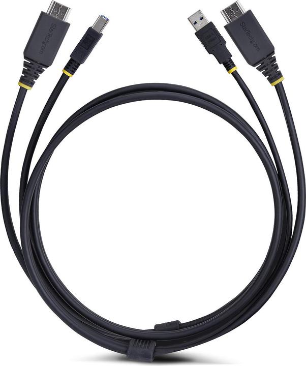 Actual product image StarTech .com HU1226-KVM-CABLE, 1,8 m, USB, USB, HDMI, Schwarz, HDMI + USB 3.2 Gen 1 Type-A