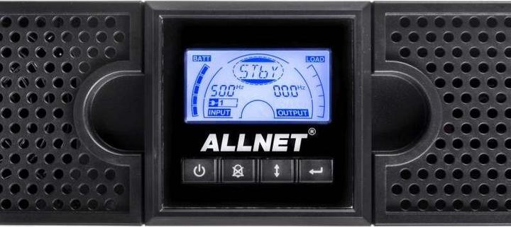 Image du produit Allnet Onduleur 1000VA Line-Interactive USB/RS232 Écran LCD 48,30cm (19")/Tour (3100 VA, 900 W, Line-interactive Onduleur)